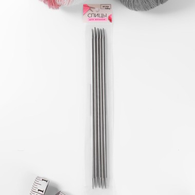 Спицы для вязания 4,5 мм 25 см 5 шт — Городок мастеров