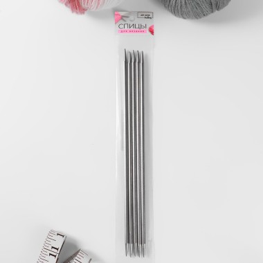 Спицы для вязания 5 мм 25 см 5 шт — Городок мастеров