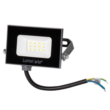 Прожектор Lumin Arte 10W 5700К 800Лм черный IP65 — Городок мастеров