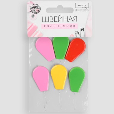 Нитковдеватель пластик 3х2 см 6 шт — Городок мастеров