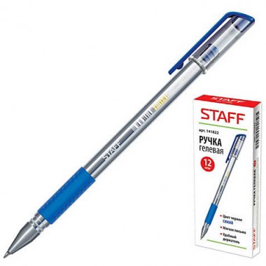 Ручка гелевая синяя — Городок мастеров