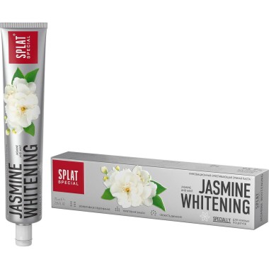 Зубная паста отбеливающая SplatSpecial &quot;Jasmine Whitening&quot; без фтора 75 мл — Городок мастеров