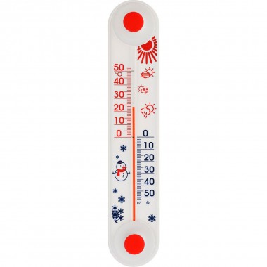 Термометр оконный уличный ТБ-3-М1 Стеклоприбор 20,5х4 см на липучке — Городок мастеров