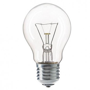 Лампа накаливания Philips A55 60W E27 CL груша прозрачная ЛОН А55 60W CL E27 — Городок мастеров