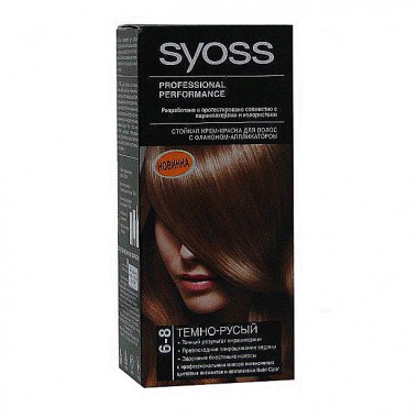 Краска для волос Syoss 6-8 Темно-русый 50мл — Городок мастеров