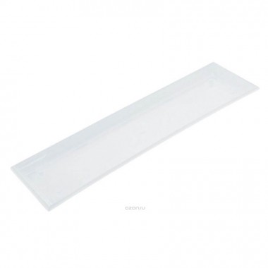 Поддон пластиковый для балконного ящика 55х15х2 см белый — Городок мастеров