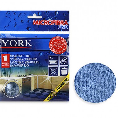 Салфетка для уборки York Standart Uno микрофибра 30х30 см — Городок мастеров