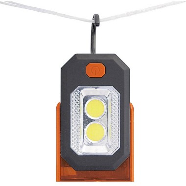 Фонарь яркий луч Оптимус-pocket светодиодн 0.5W+3W COB крючок магнит на 3*ААА — Городок мастеров