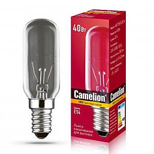 Лампа накаливания Camelion 40/Т25/CL/E14 для вытяжки 12984 — Городок мастеров