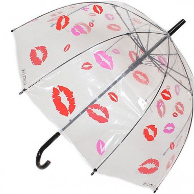 Зонт женский d=116 см автомат Flioraj &quot;Воздушный поцелуй&quot; прозрачный, трость — Городок мастеров