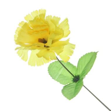 Цветок искусственный Гвоздика желтая 30см — Городок мастеров
