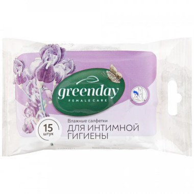 Влаж/с Green day д/интимной гигиены 15шт — Городок мастеров