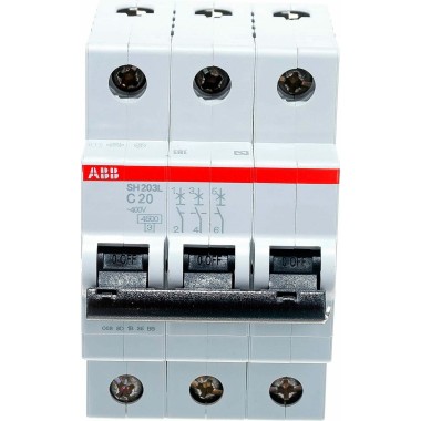 Автоматический выключатель 3-полюса Abb 203 С20А 4,5 кА (2CDS243001R0204) — Городок мастеров