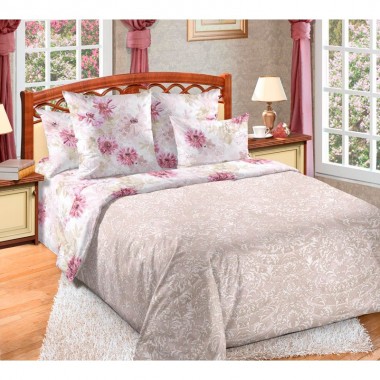 Комплект постельного белья семейный Текс-Дизайн &quot;Даниэлла&quot; вид 5 сатин розовый 4 наволочки — Городок мастеров