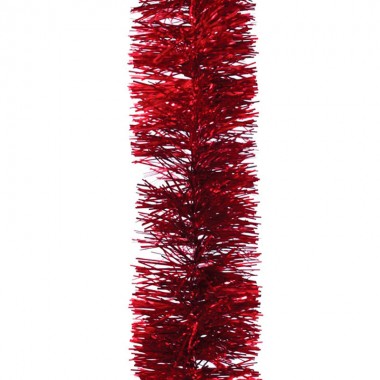 Мишура новогодняя Морозко d=5 см, длина 2 м цвет красный — Городок мастеров