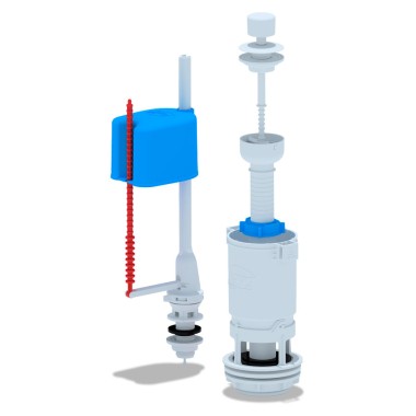 Арматура для сливного бачка 1/2&quot; АниПласт WC4550С нижний подвод, шток, пластик — Городок мастеров