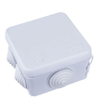 Кор-ка Tyco 70*70*40 7 вводов белая IP55(6) — Городок мастеров