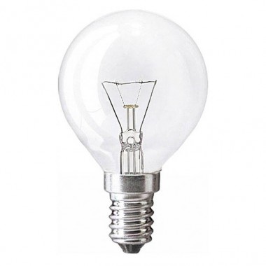 Лампа накаливания Philips P45 40W E14 CL миньон шарик прозрачная ЛОН Р45 40W CL E14 — Городок мастеров