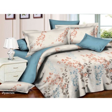 Комплект постельного белья евро из микросатина Satin collection &quot;Ираклия&quot; Эльф, наволочки 70х70 — Городок мастеров