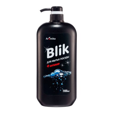 Средство для мытья посуды Aromika &quot;Blik Антижир&quot; 1100 мл с дозатором — Городок мастеров