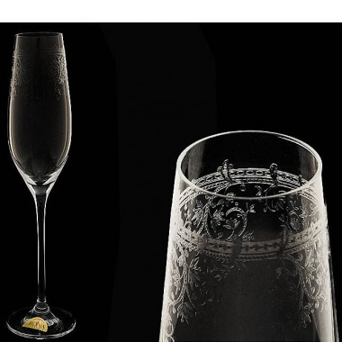 Набор бокалов для шампанского 210 мл Rona &quot;Celebration&quot; европейский декор 6 шт — Городок мастеров