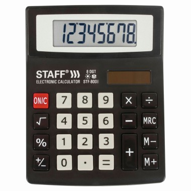Калькулятор наст 113х87мм STF-8008 — Городок мастеров