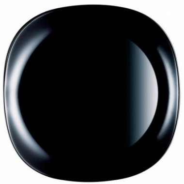 Тарелка десертная стеклянная 19 см &quot;Carine New Black&quot; Luminarc D2372/L9816 — Городок мастеров