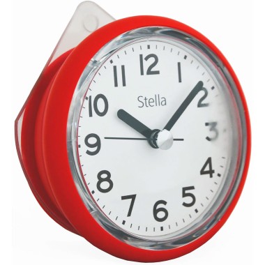 Часы настенные Stella SHC-99 Red влагостойкие — Городок мастеров