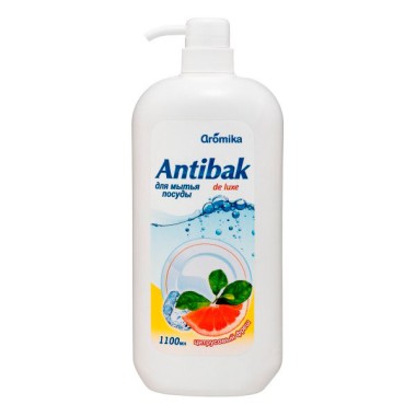 Средство для мытья посуды Aromika &quot;Antibak De Luxe Цитрусовый фреш&quot; 1100 мл с дозатором — Городок мастеров