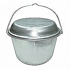 Котелок алюминиевый 2,5 литра Кукмара туристический конусный — Городок мастеров