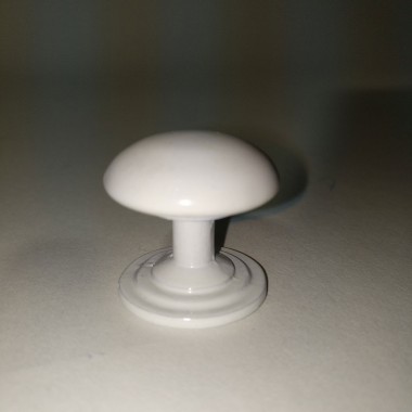 Ручка-кнопка гриб белая — Городок мастеров