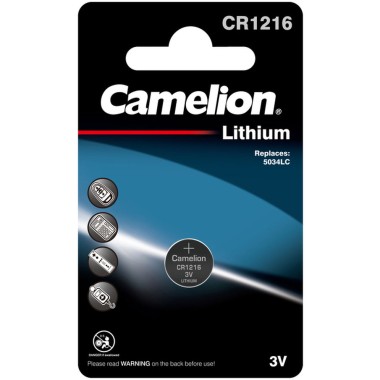 Батарейка CR1216 Camelion BL-1 3V 1шт — Городок мастеров