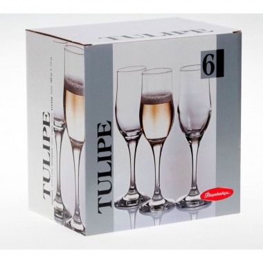 Набор бокалов для шампанского 200 мл Pasabahce &quot;Tulipe&quot; 6 шт — Городок мастеров