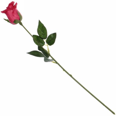 Цветок искусственный 45 см Natur Роза винный — Городок мастеров