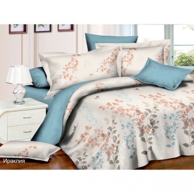 Комплект постельного белья 5 предметов/семейный, Эльф, МАКО Сатин, Satin collection &quot;Ираклия&quot; наволочки 70х70 см, 2140 — Городок мастеров