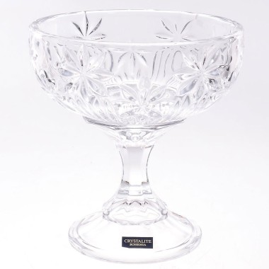 Конфетница на ножке 15 см, Crystalite Bohemia &quot;Perseus-nova&quot; (24854) — Городок мастеров