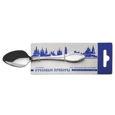 Ложка чайная из нержавеющей стали &quot;Волна&quot; М-9, 3 шт на подвесе, СН-97 — Городок мастеров
