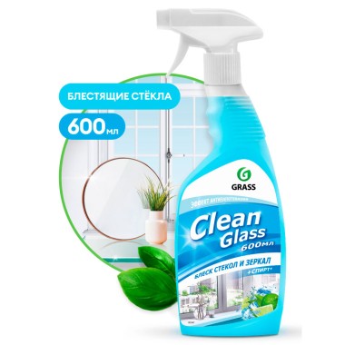 Чистящее средство для стекол и зеркал Grass&quot;Clean Glass&quot; 600 мл — Городок мастеров