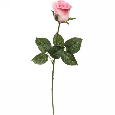 Цветок искусственный 45 см Natur Роза розовая — Городок мастеров