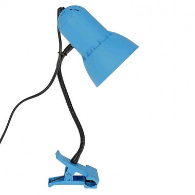 Настольная лампа на прищепке с гибкой стойкой E27 1х40W &quot;Надежда-ПШ&quot; Трансвит 52747 цвет синяя лазурь — Городок мастеров