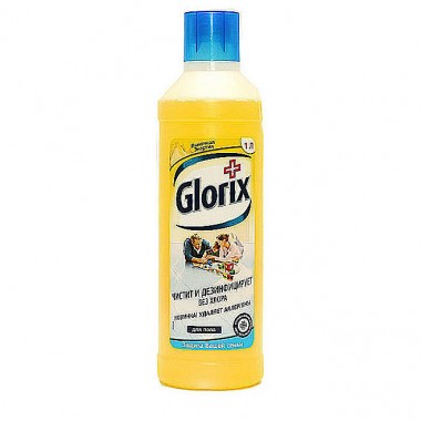 Средство для мытья полов Glorix &quot;Лимонная Энергия&quot; 1 л — Городок мастеров