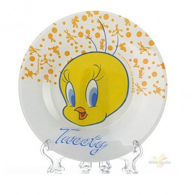 Тарелка десертная 19,5 см &quot;Tweety&quot; Pasabahce,  стекло — Городок мастеров