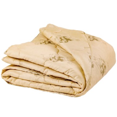 Одеяло из верблюжей шерсти 2-спальное тонкое/облегченное RdTex стеганое 175х205 см — Городок мастеров