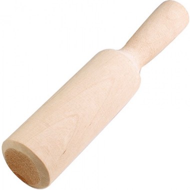Толкушка деревянная 20 см, d=4 см береза 1251 (613-02) — Городок мастеров