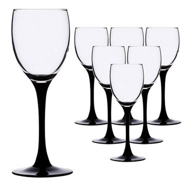 Набор бокалов для белого вина 250 мл Luminarc &quot;Домино&quot; 6 шт H8169 — Городок мастеров