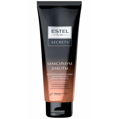 Шампунь Estel 250мл Secrets Spirit Максимум заботы д/всех типов волос — Городок мастеров