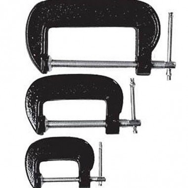 Набор струбцины G-образные 3 шт  25-50-75 мм — Городок мастеров