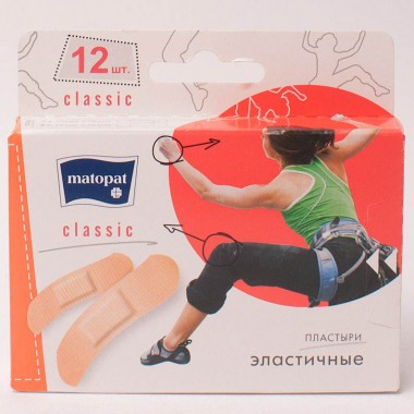 Пластырь Bella Matopat Classic 12шт — Городок мастеров