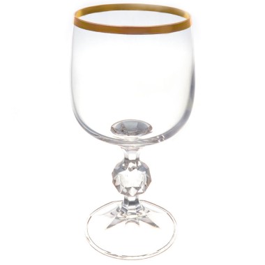 Набо бокалов для белого вина 190 мл AS Cristal &quot;Клаудиа/Sterna&quot; отводка золото 6 шт — Городок мастеров