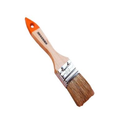 Кисть плоская Лайт 1,5 дюйма натуральная щетина деревянная ручка — Городок мастеров